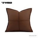 Leather Square Cushion F438