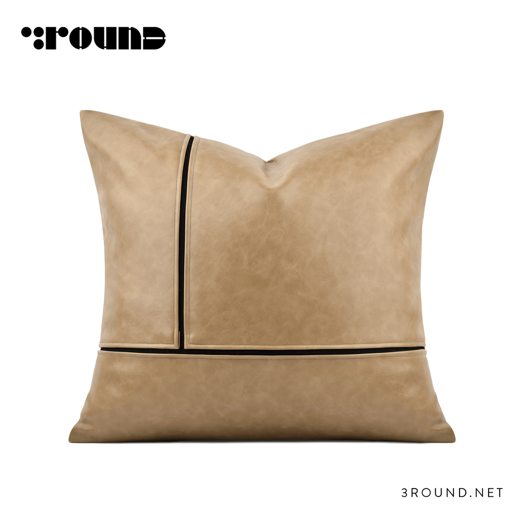 Leather Square Cushion F318