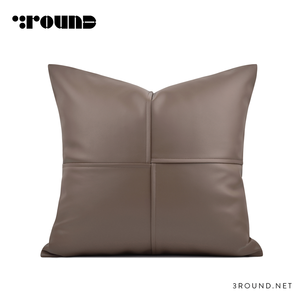 Leather Square Cushion F319