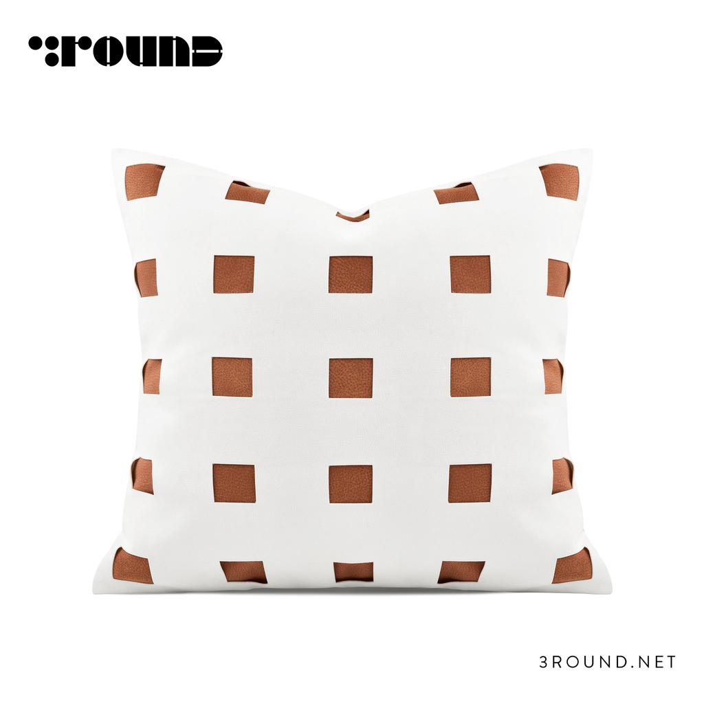 Leather Square Cushion F328