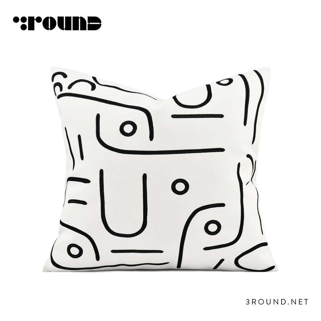 Leather Square Cushion F330