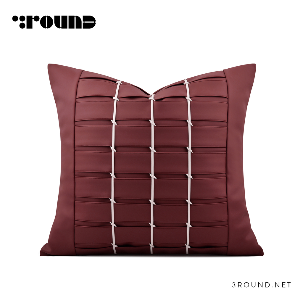 Leather Square Cushion F411