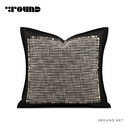 Fabirc and Leather Square Cushion F884