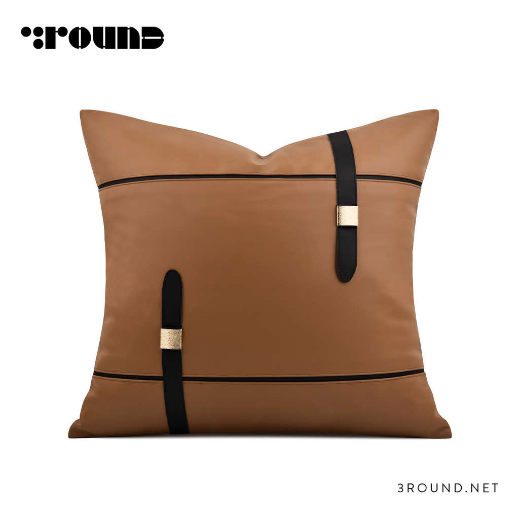 Leather Square Cushion F806