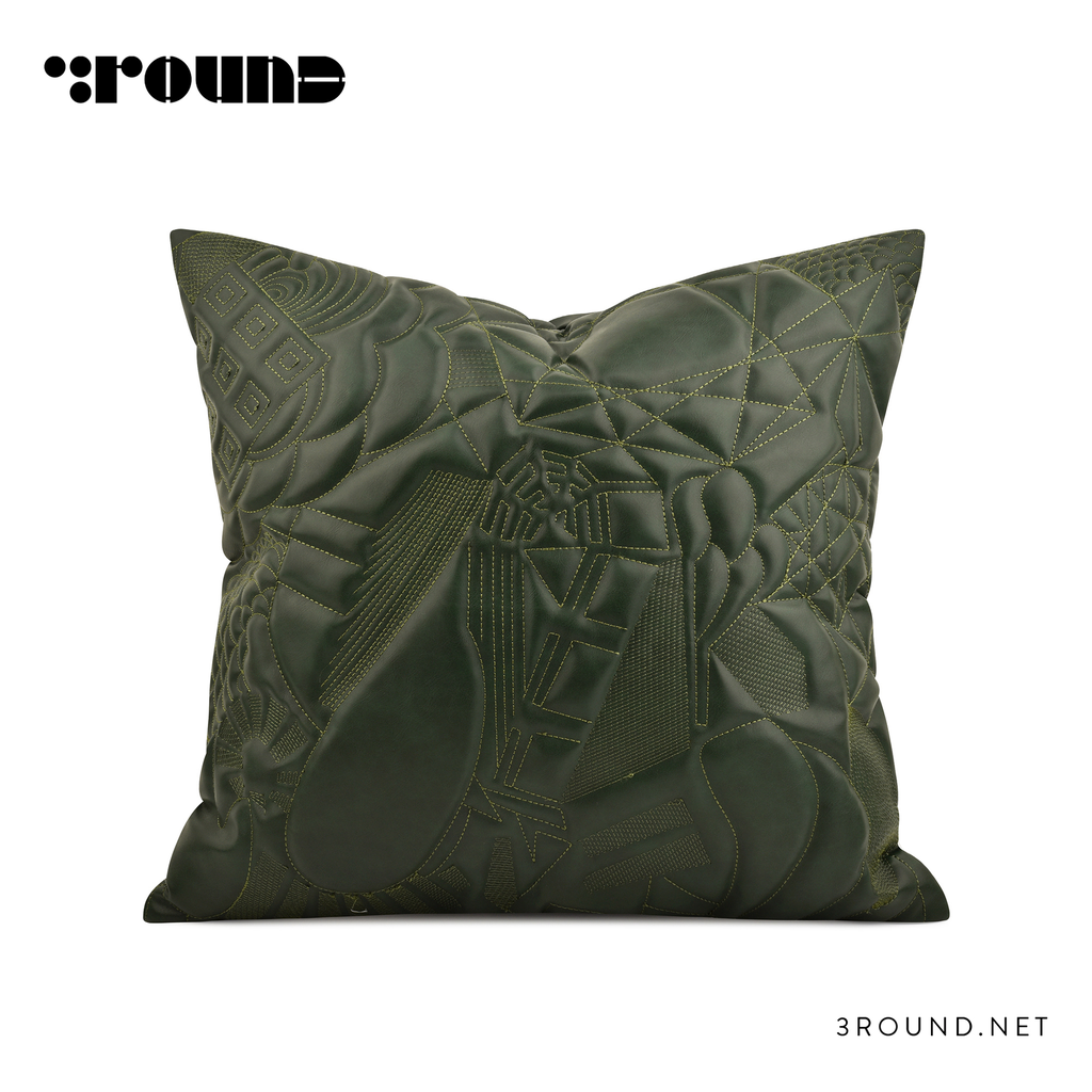 Leather Square Cushion F861