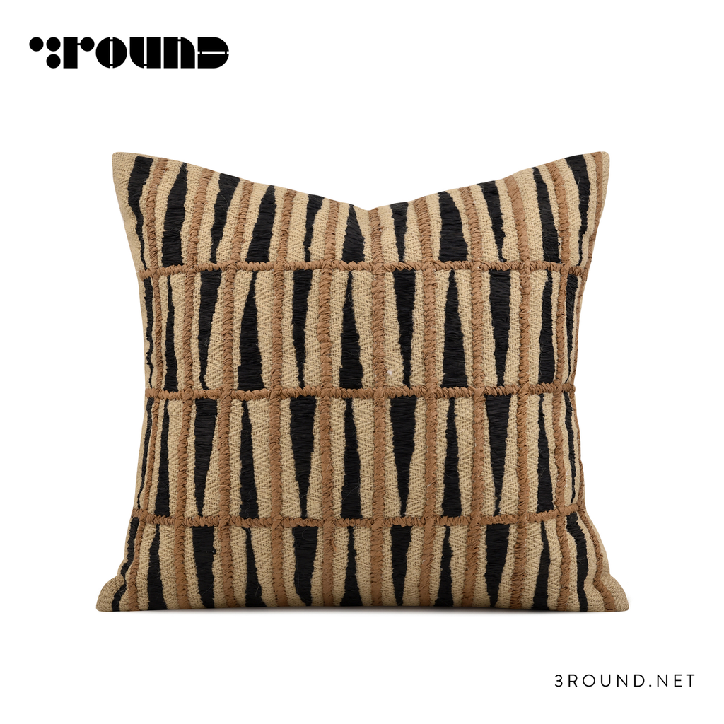 burlap Square Cushion F822