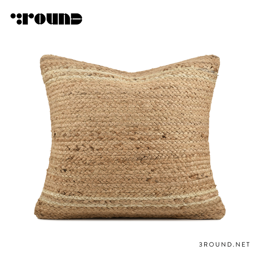 burlap Square Cushion F824