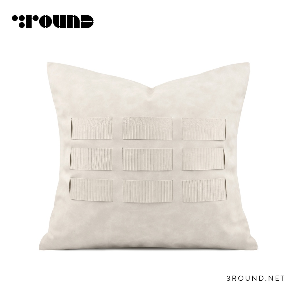 Leather Square Cushion FZ238 (P)