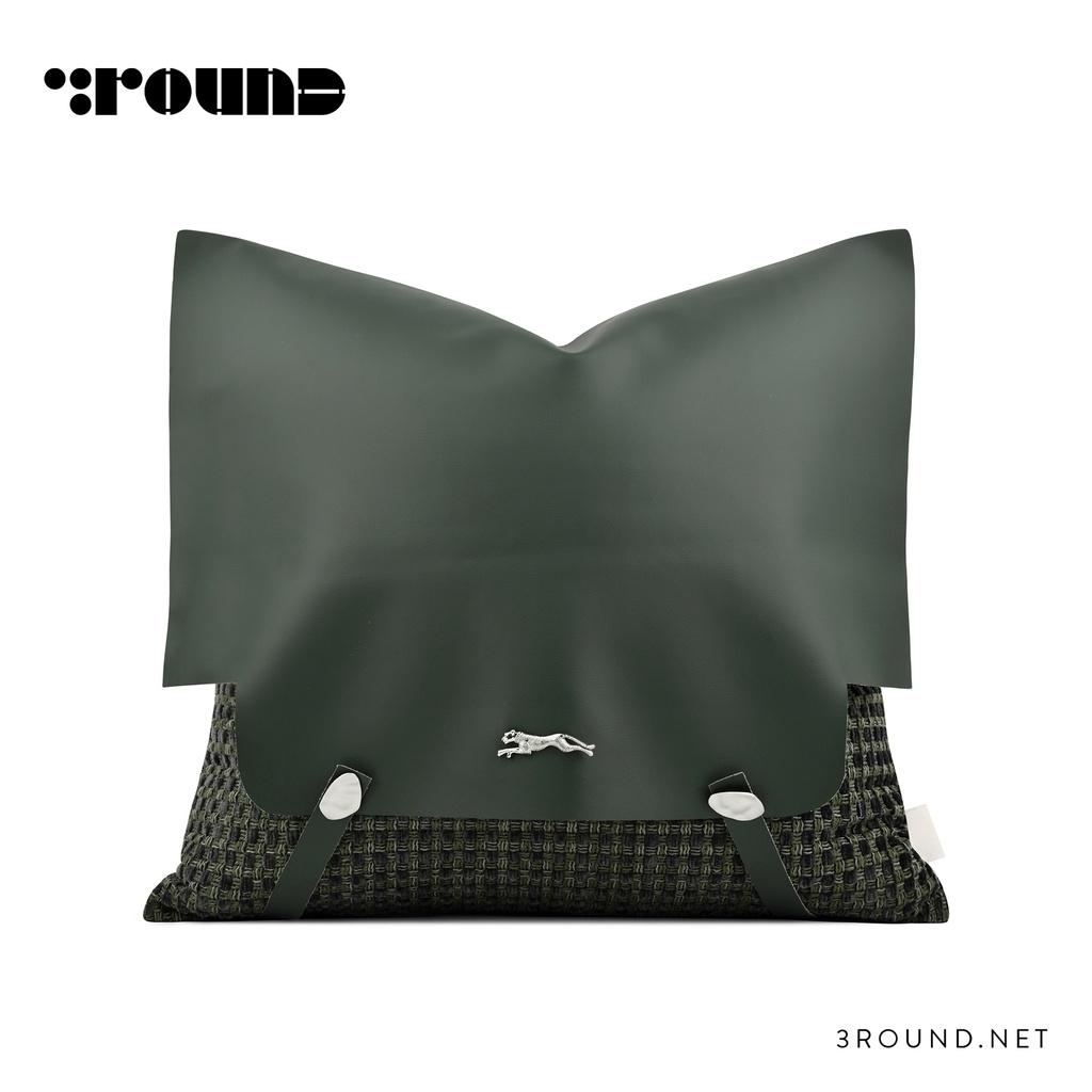 Leather Square Cushion F468