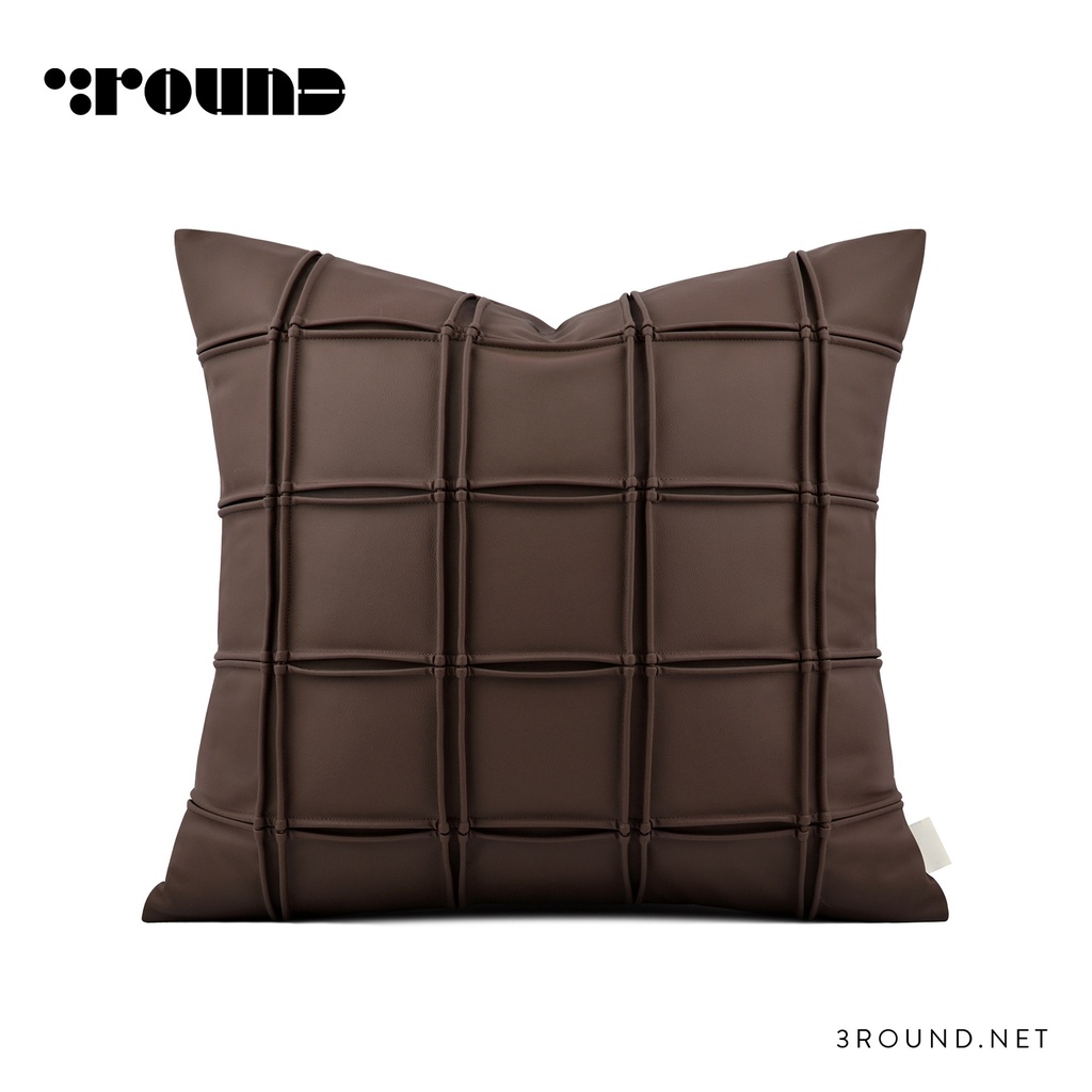 Leather Square Cushion F410-2