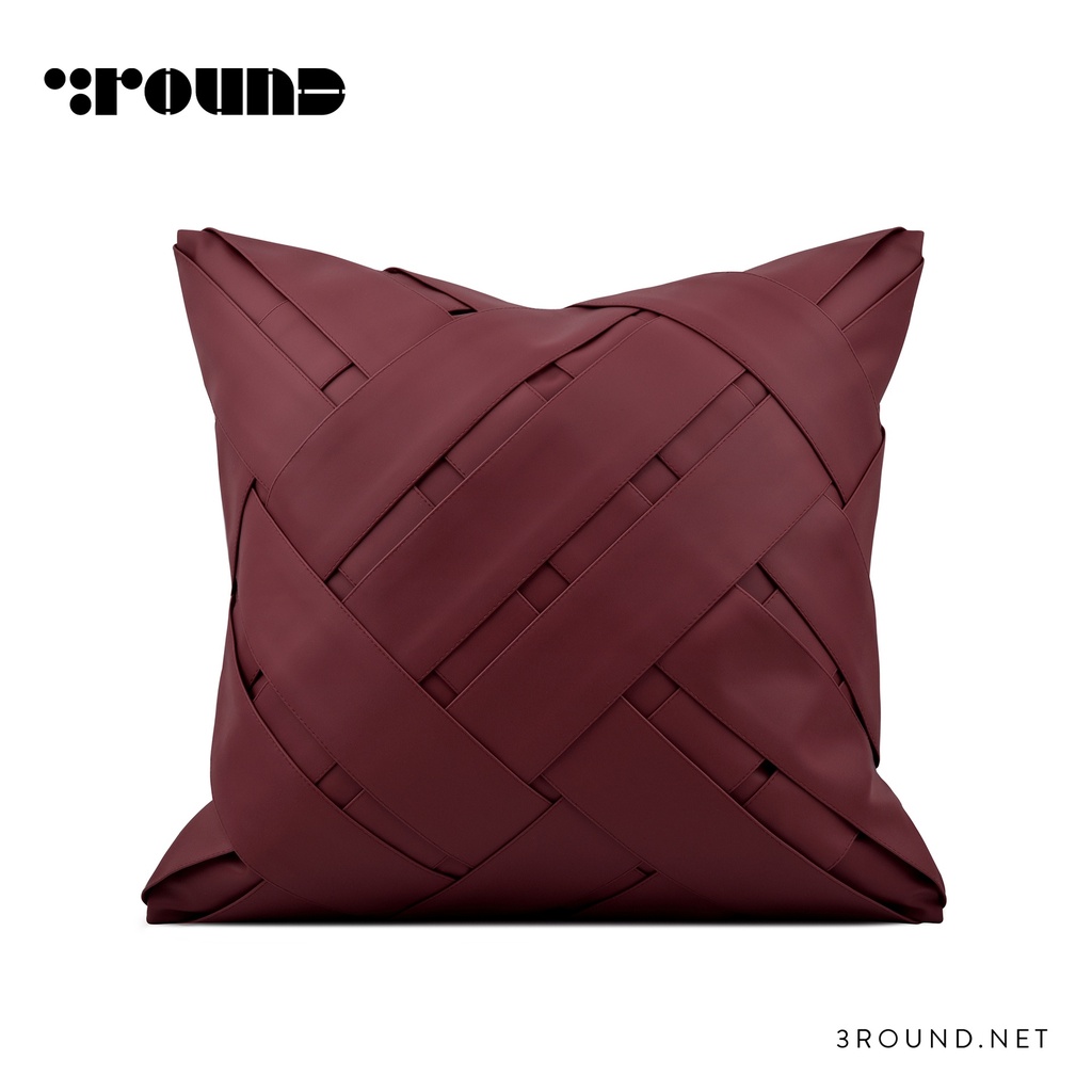Leather Square Cushion F396