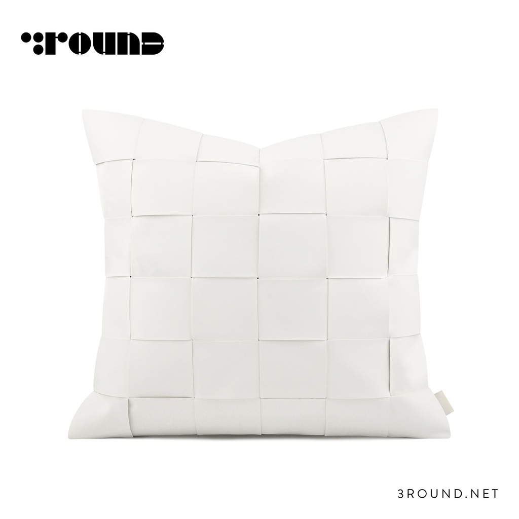 Leather Square Cushion F414