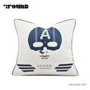 Fabirc and Leather Square Cushion F622