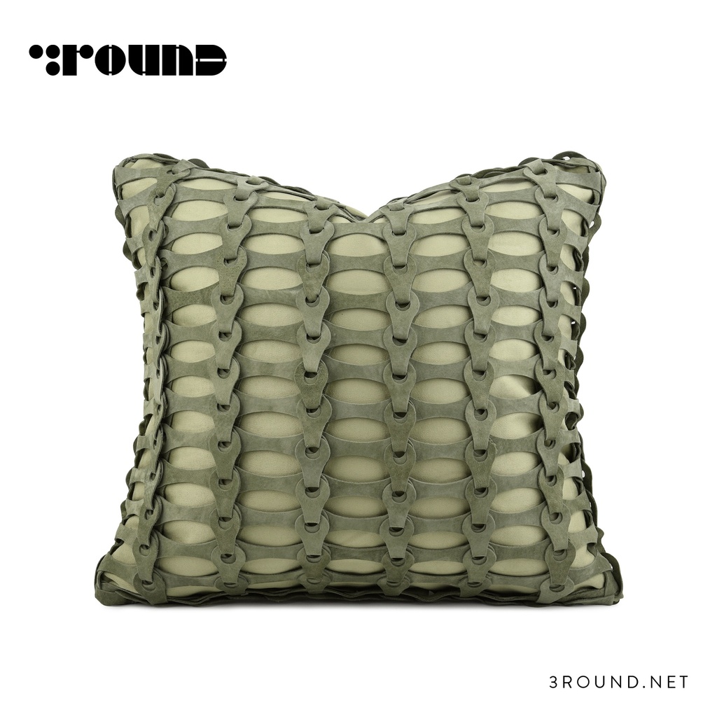 Leather Square Cushion F528