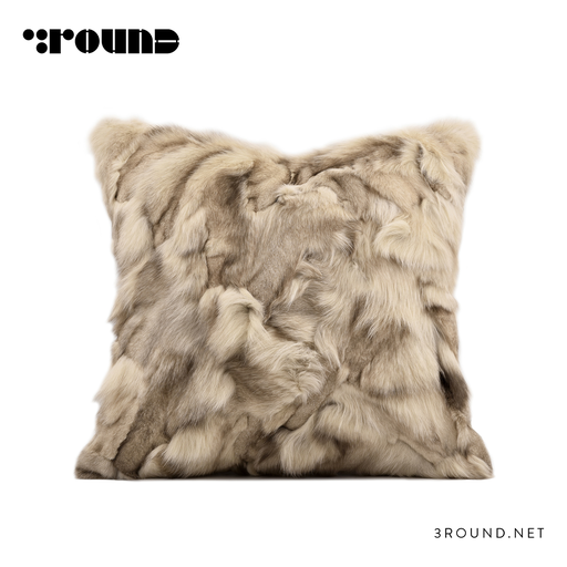 Fur Square Cushion F379