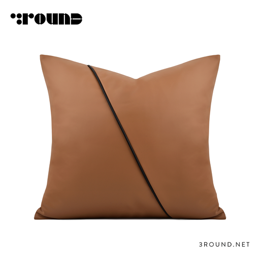 Leather Square Cushion F309