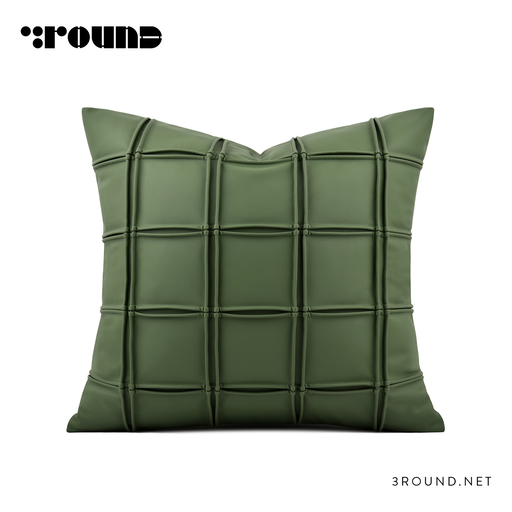 Leather Square Cushion F346