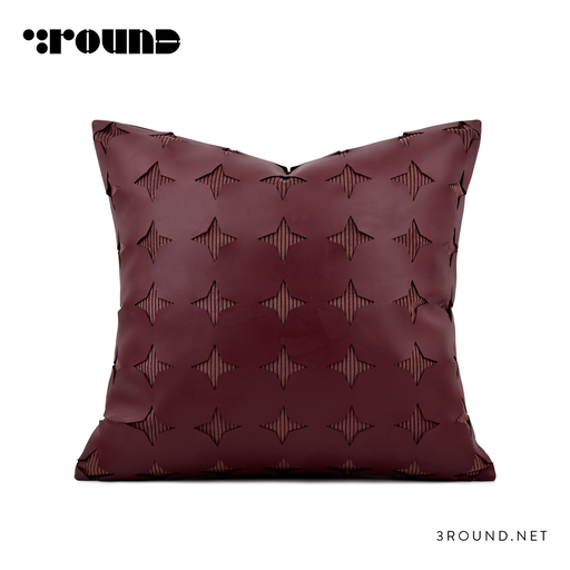 Leather Square Cushion F397