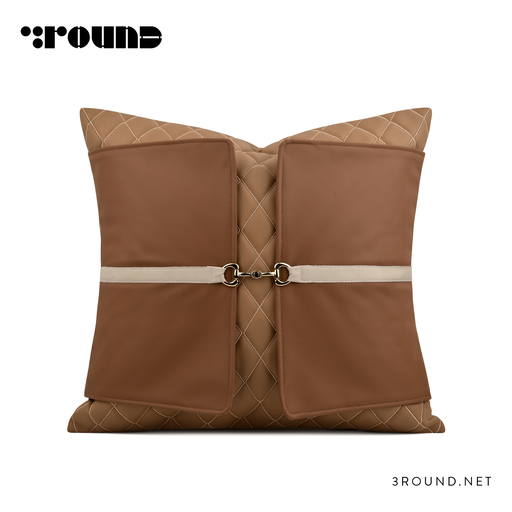 Leather Square Cushion F837