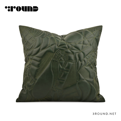 Leather Square Cushion F861