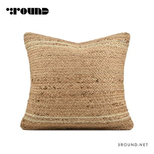 burlap Square Cushion F824