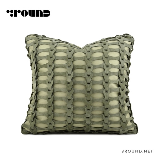 Leather Square Cushion F528 (P)